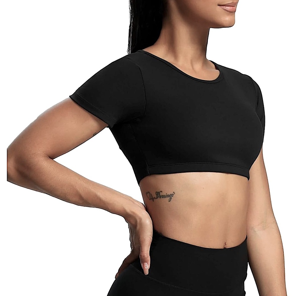hollow back workout crop top